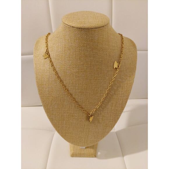 Sarah Coventry Gold Tone Butterflies 50" Convertible 2 in 1 Necklace - Picture 4 of 5